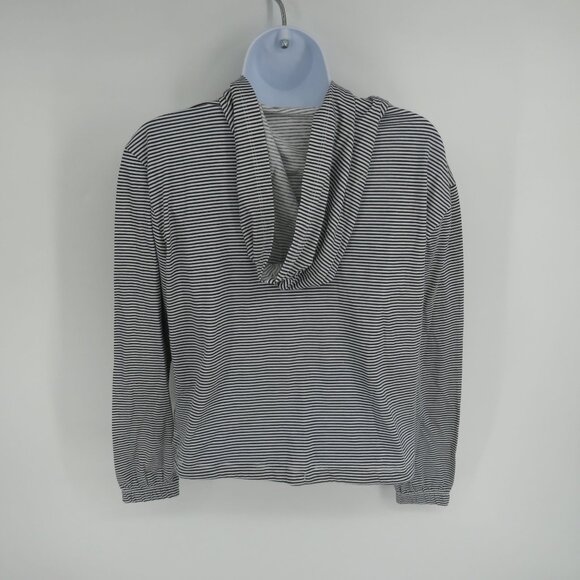 Alternative Apparel XS Striped Black & White Pullover Hooded Top XS NWT - Picture 4 of 5